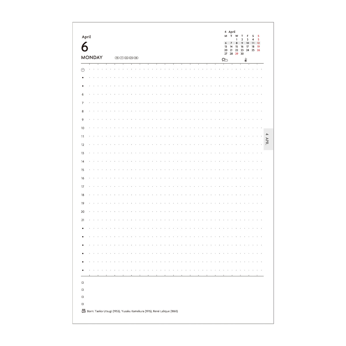 EDiT 手帳 2026 スケジュール帳 2026年1月始まり 1日1ページ B6