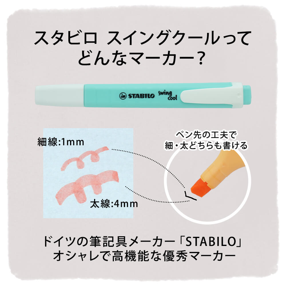 スタビロ スイングクールってどんなマーカー?