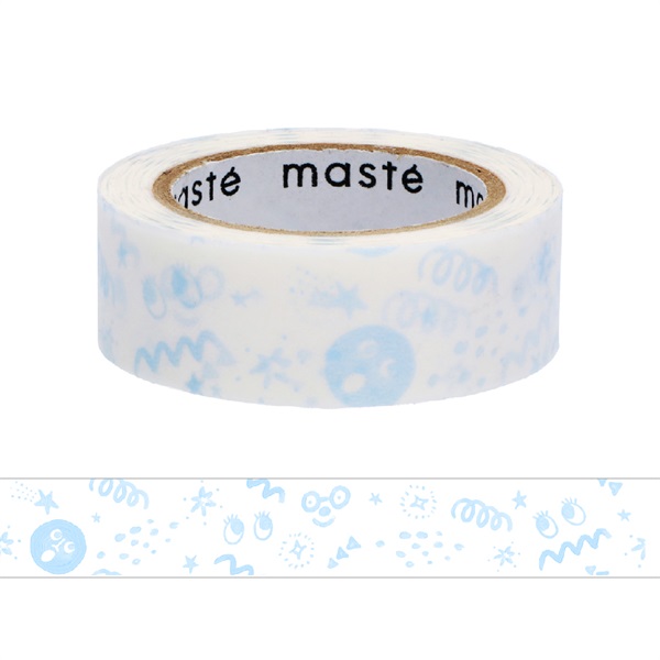 【特別価格】「マステ」水性ペンで書けるマスキングテープ 小巻 ＜ラクガキ＞