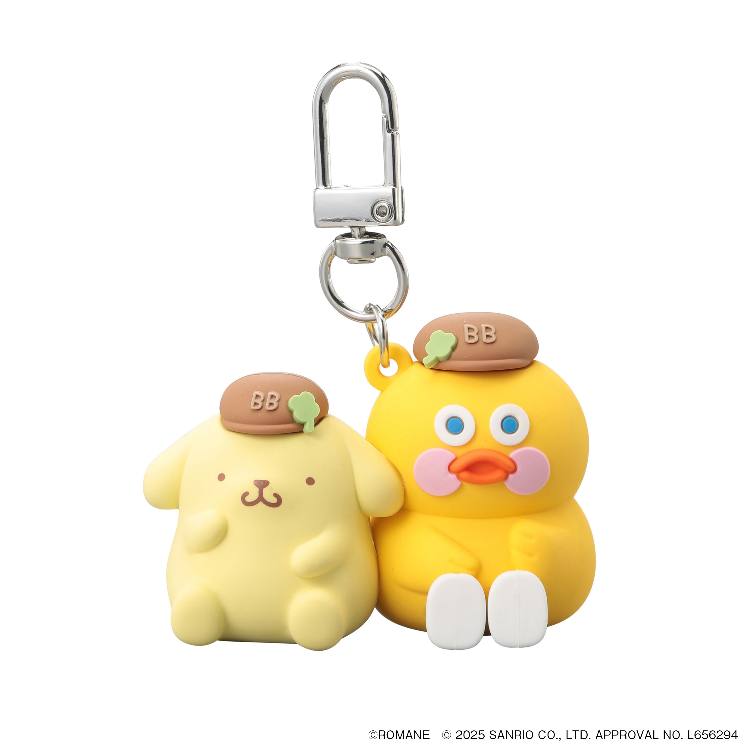 PVCマスコットキーホルダー ＜ダック×ポムポムプリン＞
