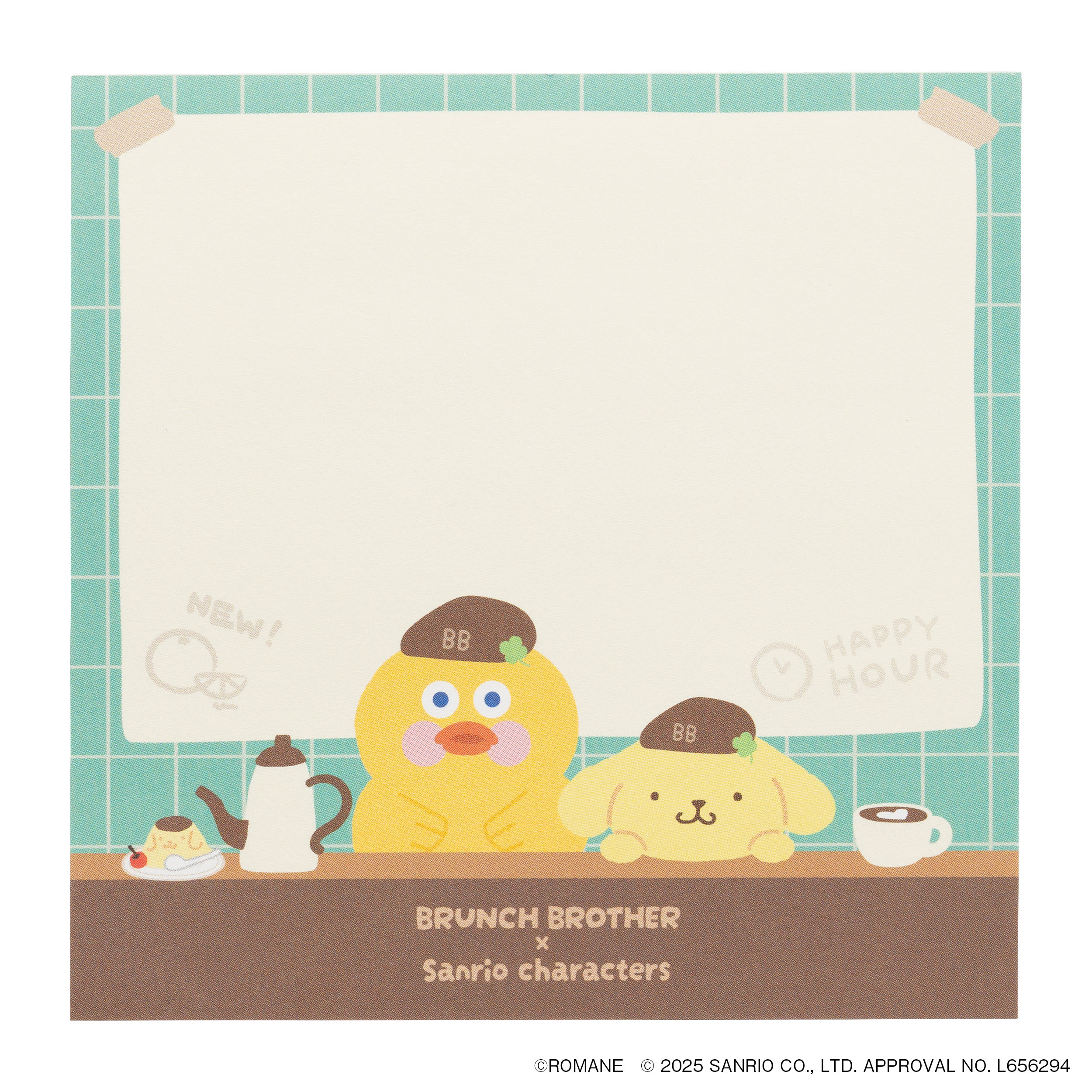 メモパッド ＜ダック×ポムポムプリン＞