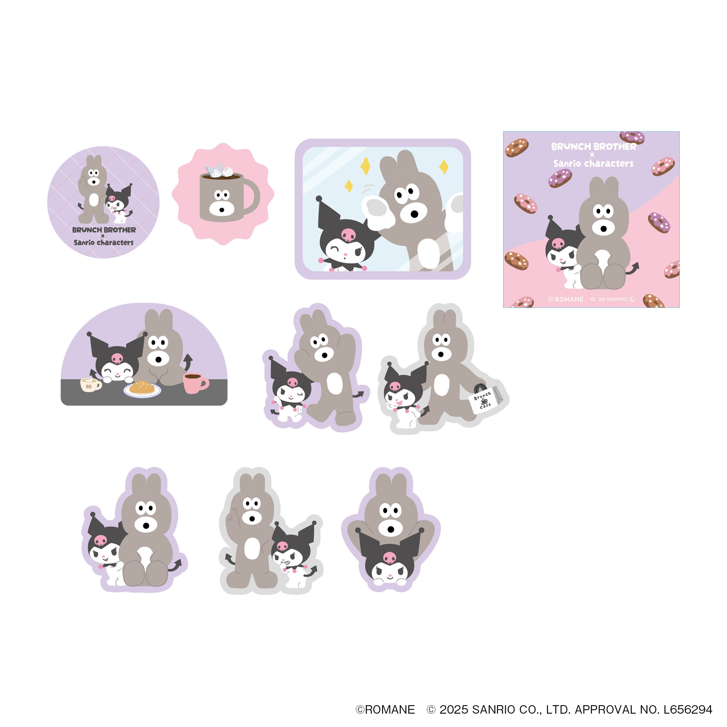 フレークステッカー ＜バニー×クロミ＞