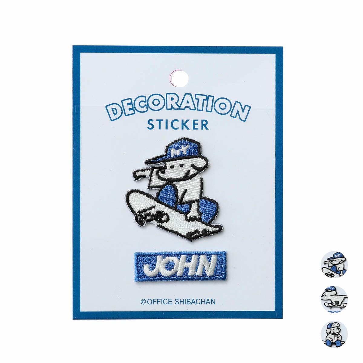 スケータージョン　刺繍ステッカー