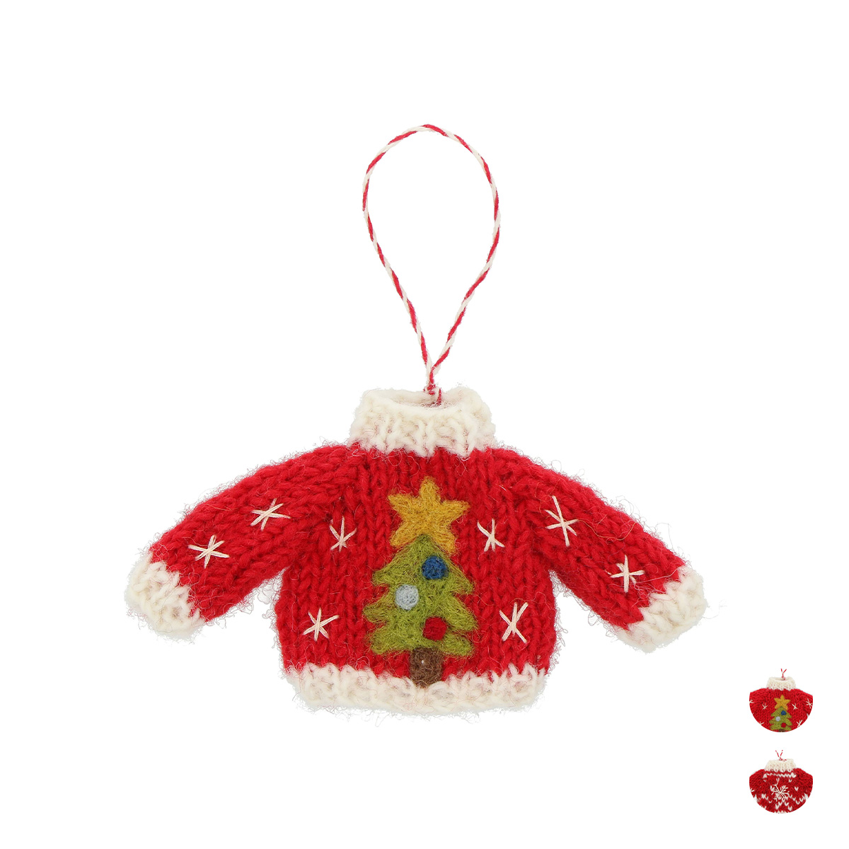 ネパールから届いたエシカルなニットこもの ニットオーナメント・モチーフ