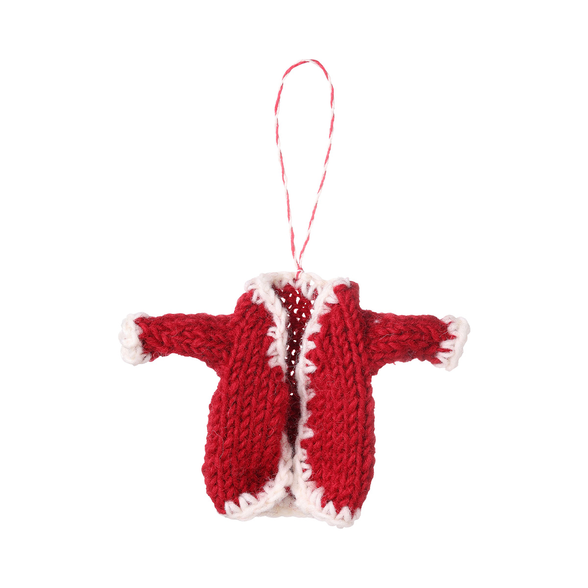 ネパールから届いたエシカルなニットこもの ニットオーナメント・モチーフ カーディガン 