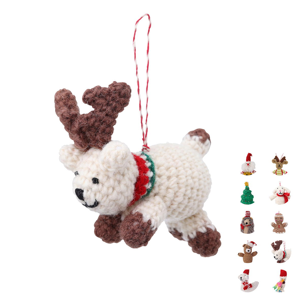 ネパールから届いたエシカルなニットこもの ニットオーナメント・マスコット