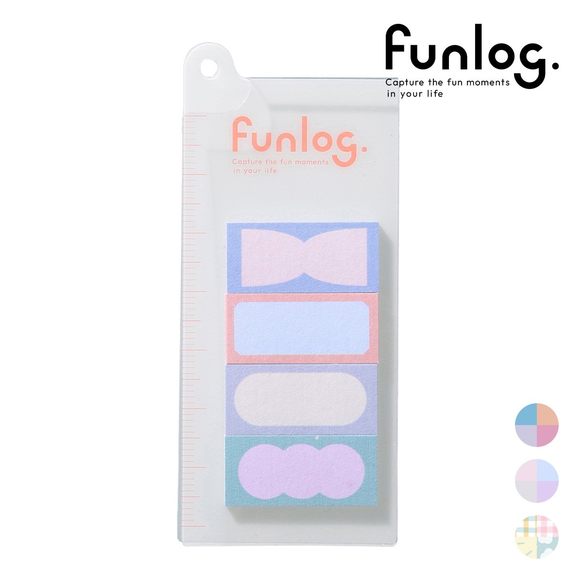 ブックマーク・ミニ付せん・リフィル付・4柄