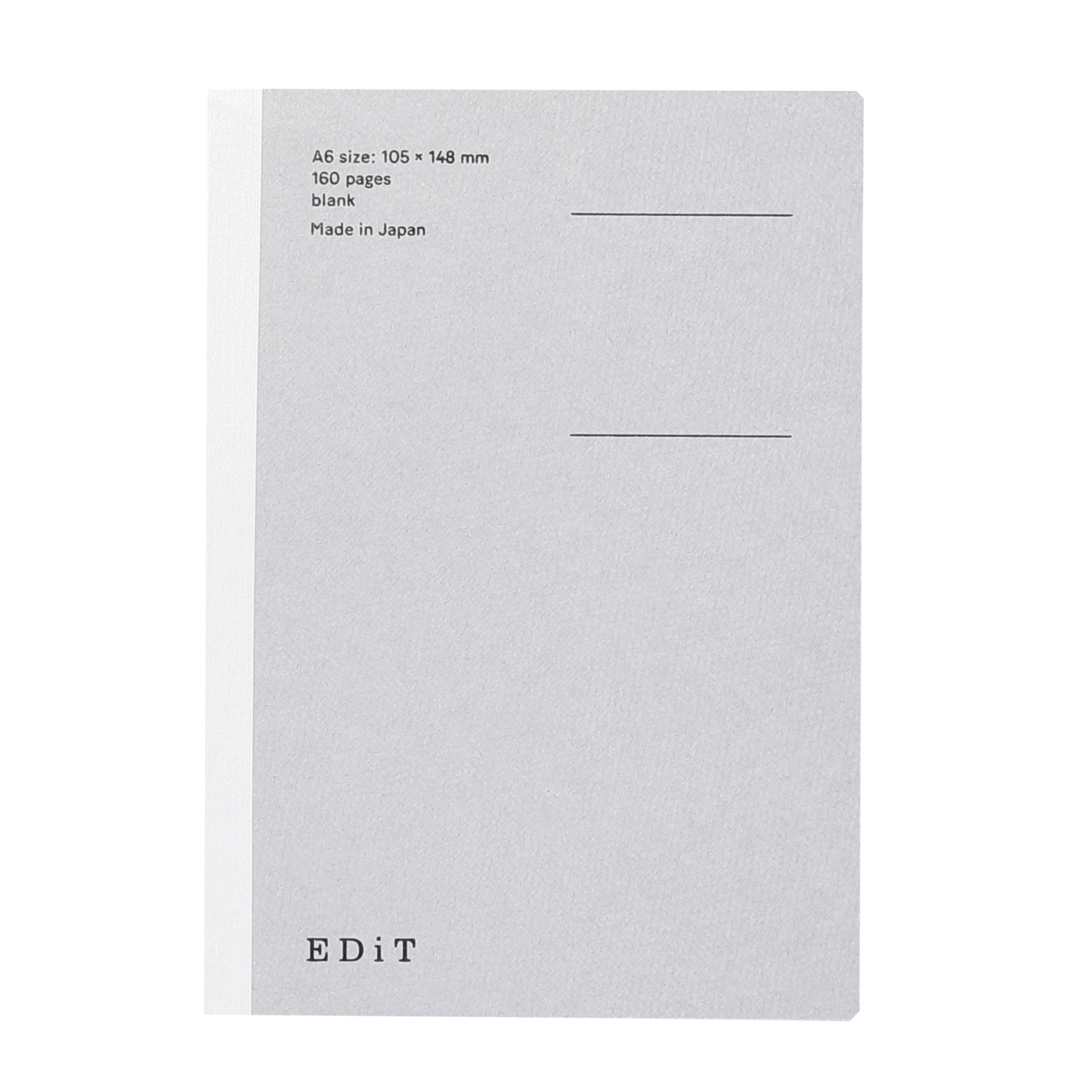 手帳用紙を使ったノート･A6･160ページ＜無地＞