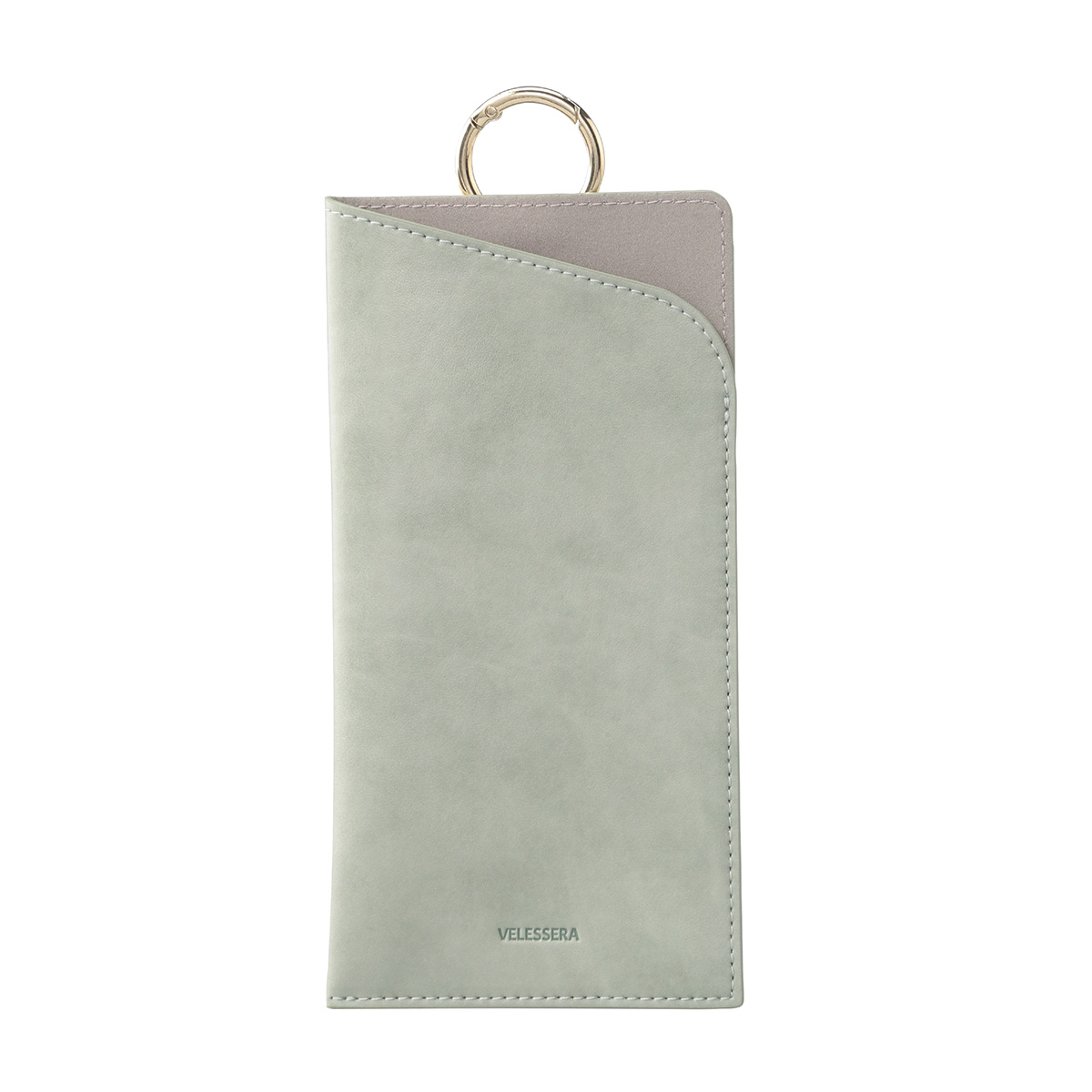 カラビナ付きメガネケース ＜ピスタチオグリーン＞