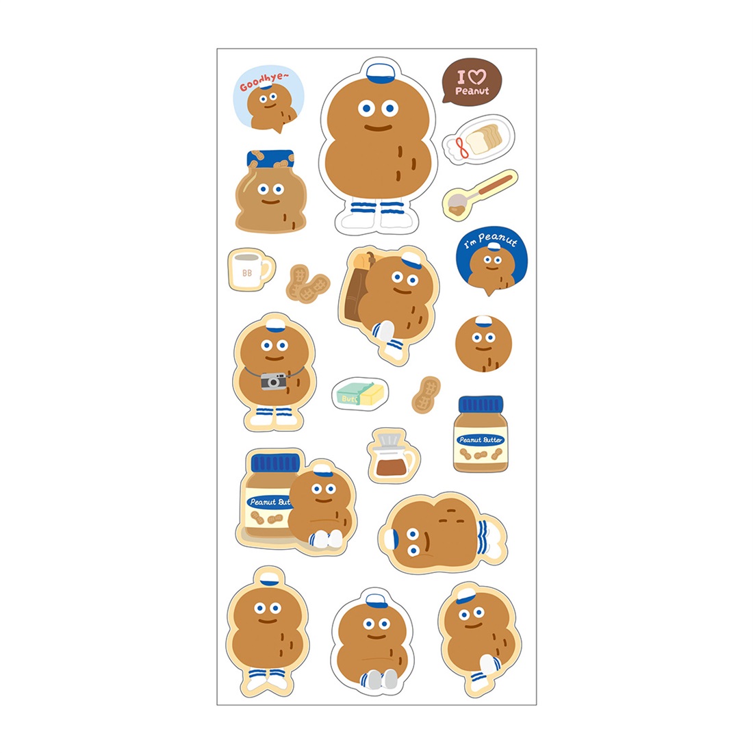 ふわもこシール ＜ピーナッツ＞