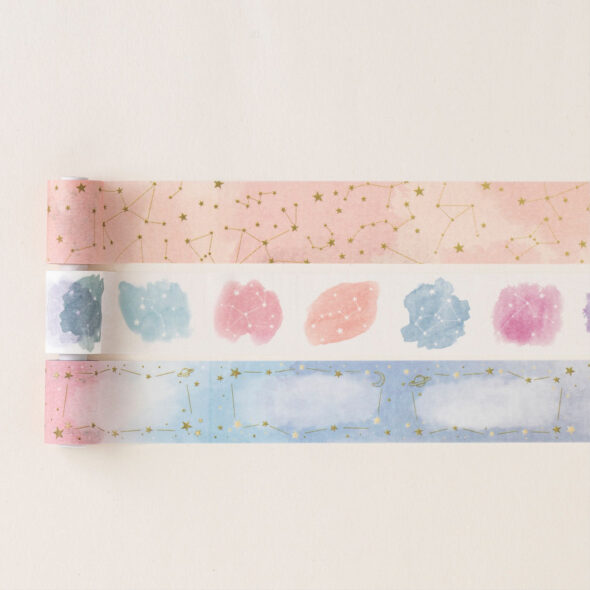 水性ペンで書けるマスキングテープ/柄入り