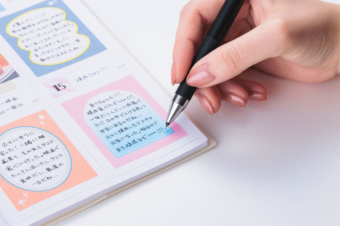 普段使いの水性ペンで書ける